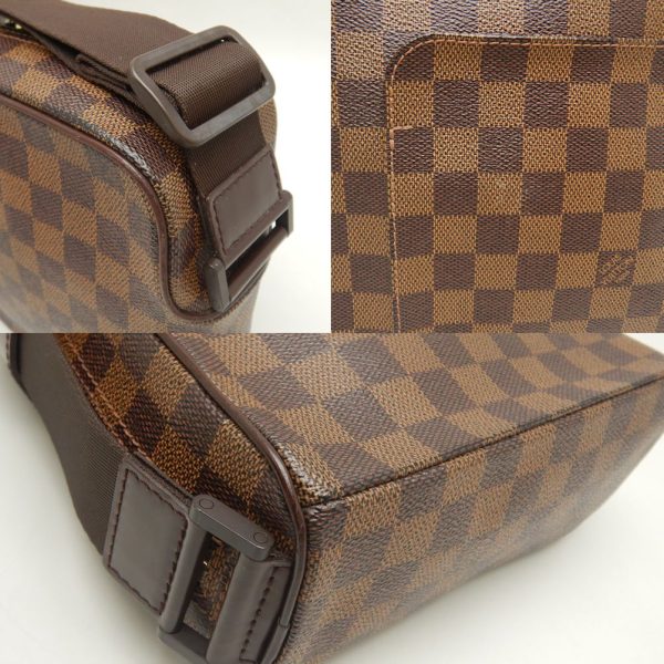 8 Louis Vuitton Damier Olaf PM Shoulder Bag Ebene