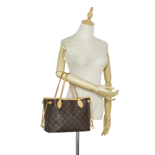 8 Louis Vuitton Monogram Neverfull PM Handbag Tote Bag Brown