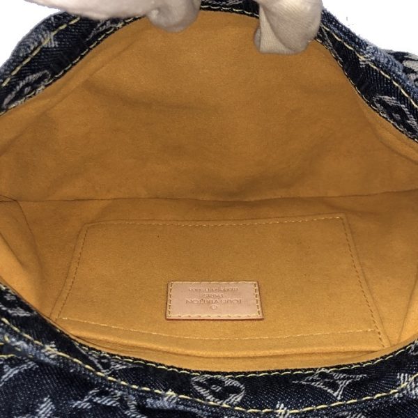 8 Louis Vuitton Mini Pleaty Monogram Denim Shoulder Bag Blue