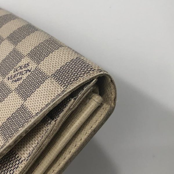 8 Louis Vuitton Damier Azur Portefeuille Sala Bi fold Long Wallet