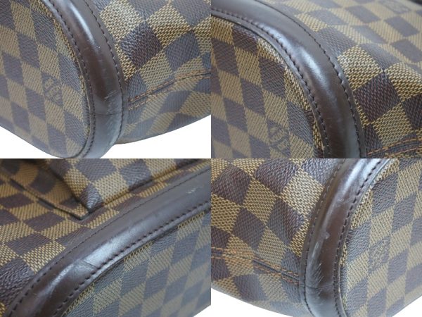 8 Louis Vuitton Shoulder Bag Tote Bag Manosque PM Damier Ebene Brown