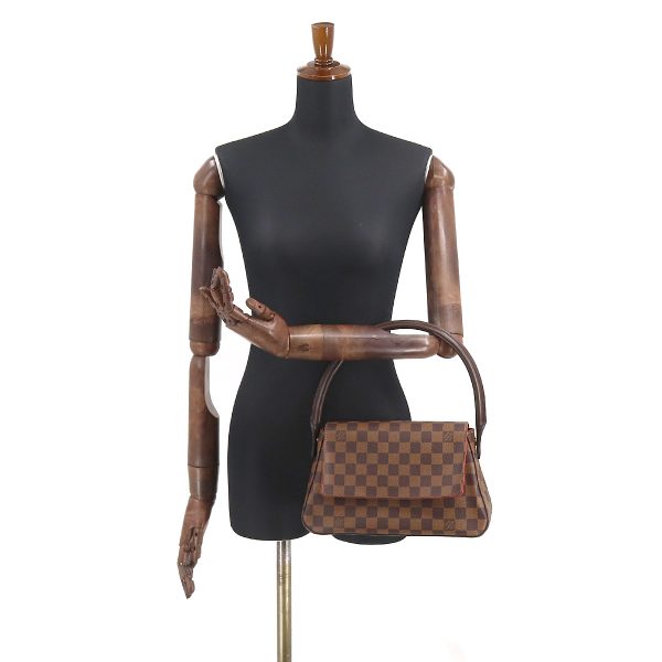 8 Louis Vuitton Damier Ebene Mini Looping Shoulder Bag