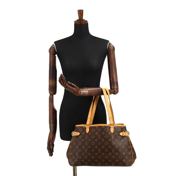 8 Louis Vuitton Monogram Batignolle Orizontal Tote Bag Brown Gold Metal Fittings