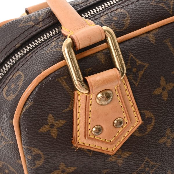 8 Louis Vuitton Monogram Manhattan PM Brown Canvas Handbag