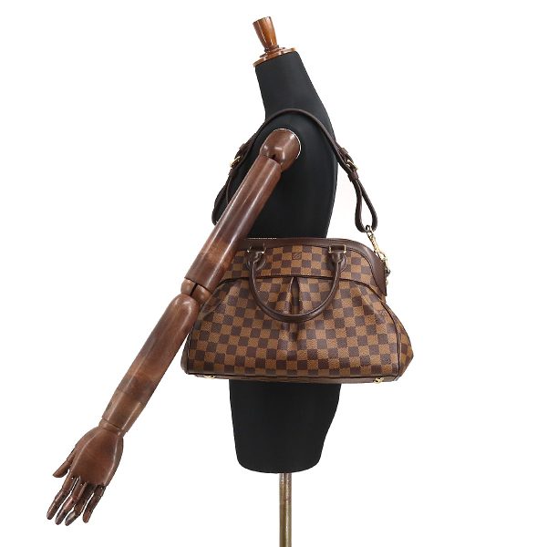 8 Louis Vuitton Damier Trevi PM 2 Way Hand Shoulder Bag Ebene