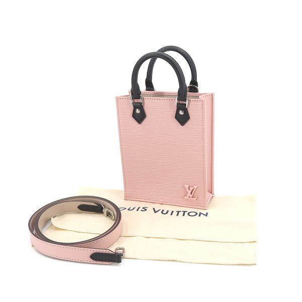 8 Louis Vuitton Epi Petit Sac Plat 2way Hand Shoulder Bag Rose Ballerine