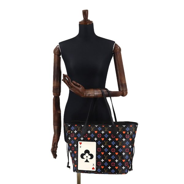 8 Louis Vuitton Game On Monogram Neverfull MM Tote Bag Noir