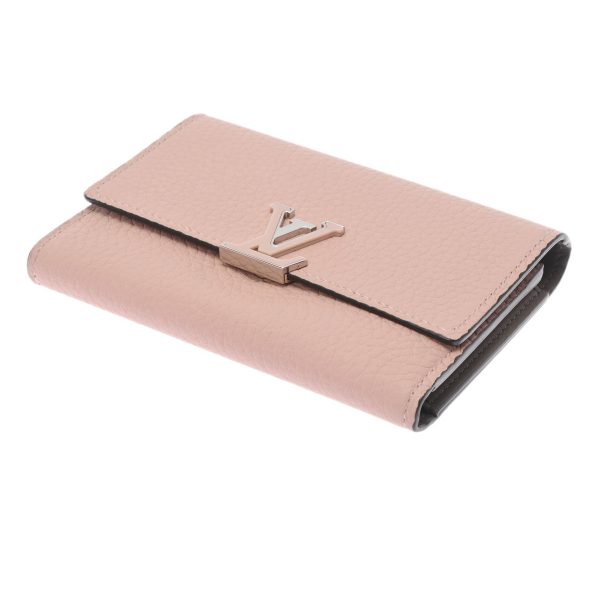 800000110699000 3 Louis Vuitton Portefeuille Capucines Compact Magnolia Wallet