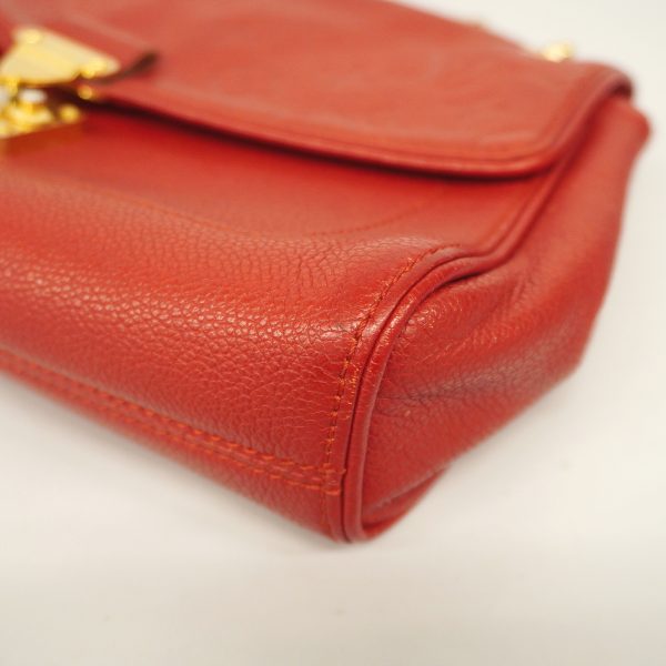 9 Louis Vuitton Shoulder Bag Monogram Empreinte Saint Germain PM Red