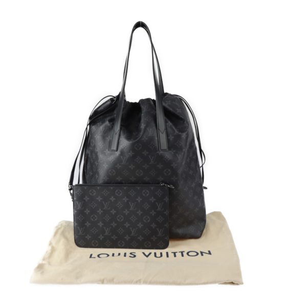 9 Louis Vuitton Monogram Eclipse Tote Bag Leather Black