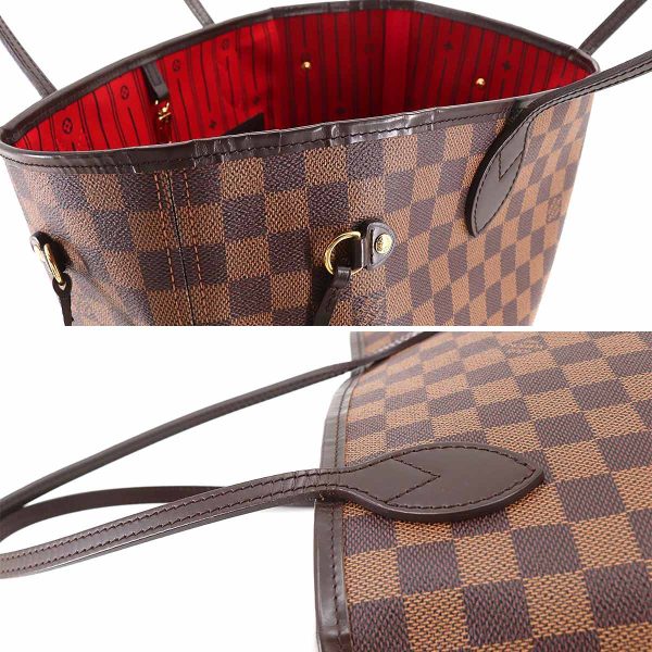 9 Louis Vuitton Damier Neverfull MM Tote Bag Ebene