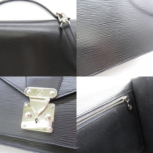 9 Louis Vuitton Monceau 28 Shoulder Bag 2way Black