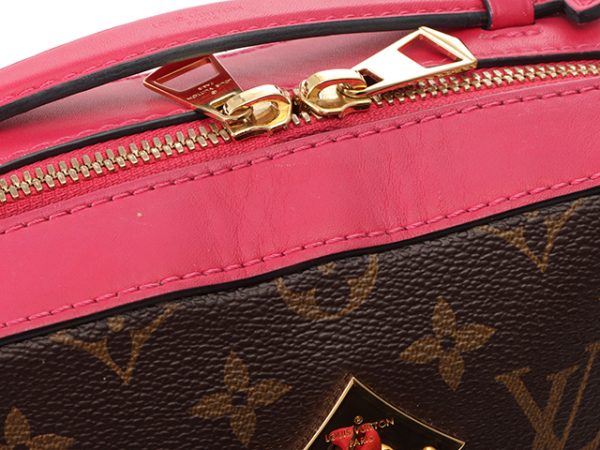 9 Louis Vuitton Shoulder Bag Santonge Monogram Freesia Pink