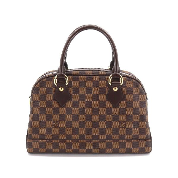 90173248 02 Louis Vuitton Damier Duomo Handbag Ebene Gold Metal Fittings