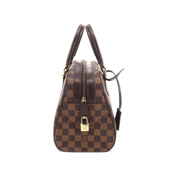 90173248 03 Louis Vuitton Damier Duomo Handbag Ebene Gold Metal Fittings