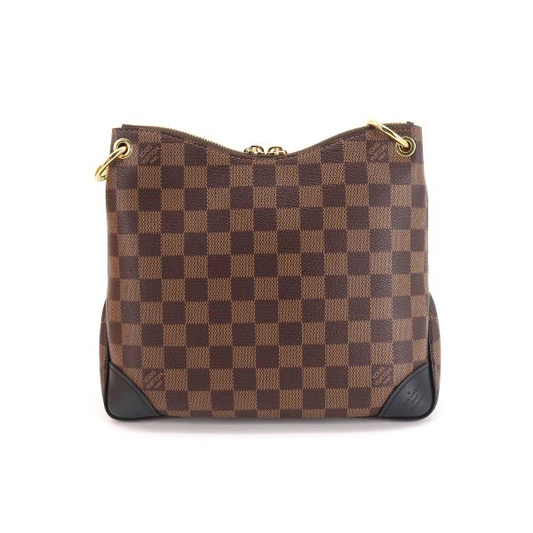 90173397 02 Louis Vuitton Damier Odeon NM PM Shoulder Bag Ebene Gold Hardware