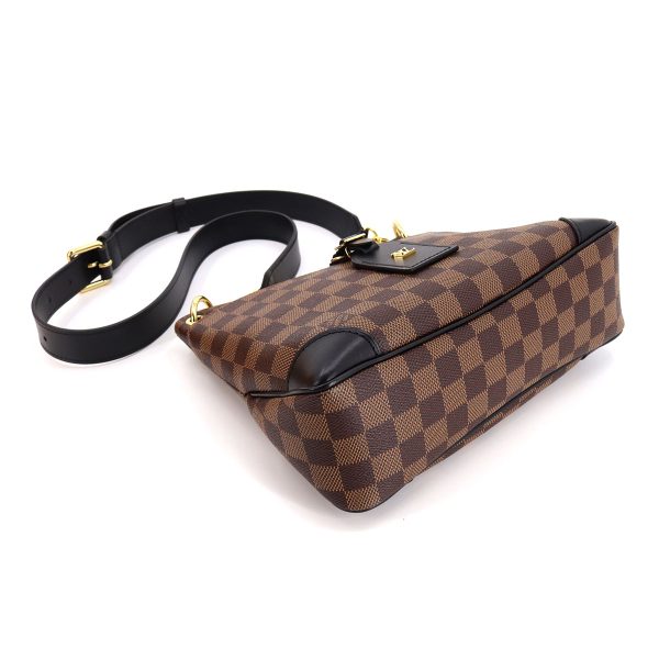 90173397 04 Louis Vuitton Damier Odeon NM PM Shoulder Bag Ebene Gold Hardware