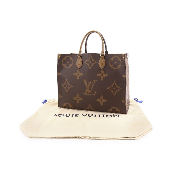 90173420 09 Louis Vuitton Giant Monogram Onthego GM 2Way Tote Shoulder Bag