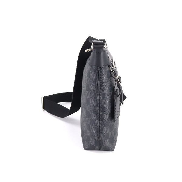 90173660 03 Louis Vuitton Damier Graphite Mick PM NM Shoulder Bag Black Gray