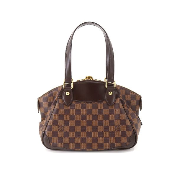 90175045 02 Louis Vuitton Damier Verona PM Hand Bag Ebene Brown