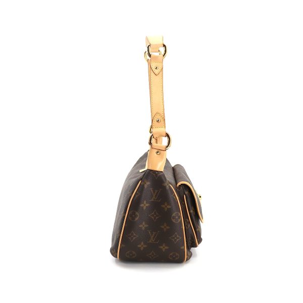 90175048 03 Louis Vuitton Monogram Tikal GM Shoulder Bag Brown Gold Hardware