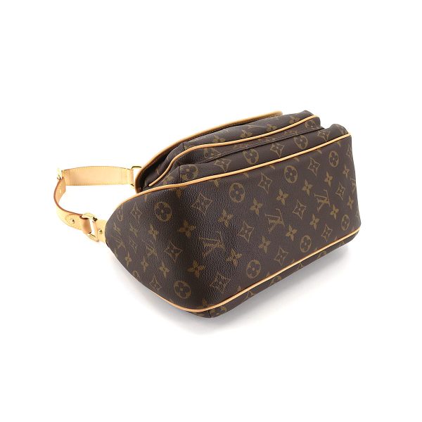 90175048 04 Louis Vuitton Monogram Tikal GM Shoulder Bag Brown Gold Hardware