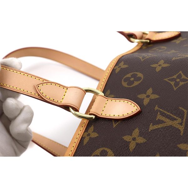 90175057 07 Louis Vuitton Monogram Batignolles Horizontal Tote Bag Brown