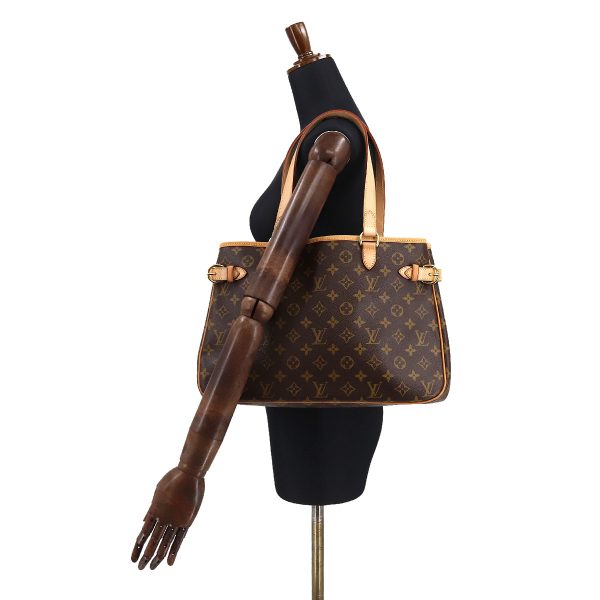 90175057 10 Louis Vuitton Monogram Batignolles Horizontal Tote Bag Brown