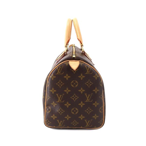 90175085 03 Louis Vuitton Monogram Speedy 30 Hand Bag Brown Gold Hardware