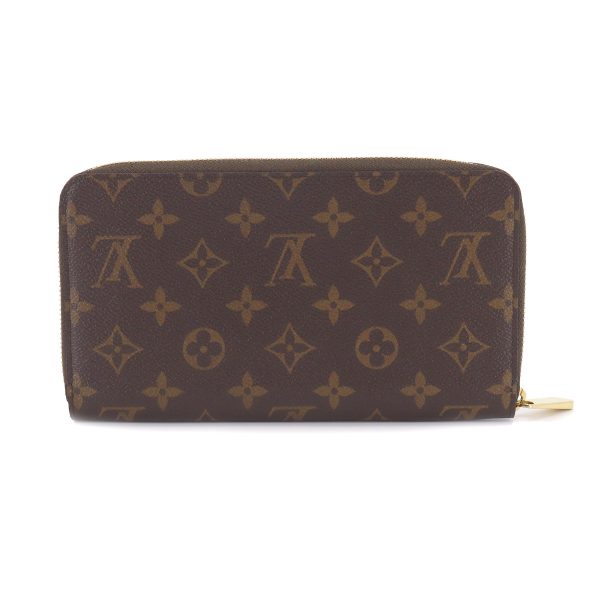 90175178 02 Louis Vuitton Monogram Zippy Organizer Round Zipper Long Wallet Brown