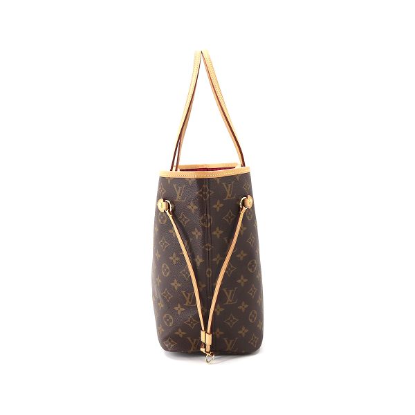 90175180 03 Louis Vuitton Monogram Neverfull MM Tote Bag Brown