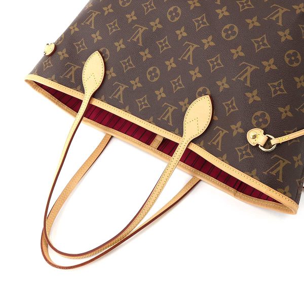 90175180 05 Louis Vuitton Monogram Neverfull MM Tote Bag Brown