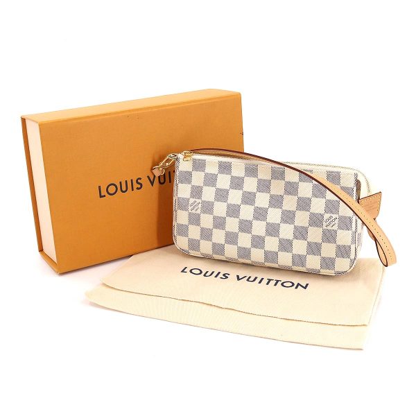 90175185 08 Louis Vuitton Damier Azur Pochette Accessoires Pouch