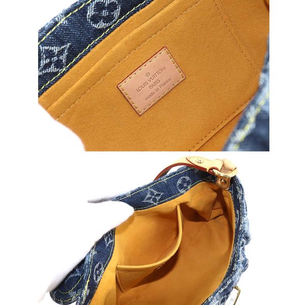 90175236 08 Louis Vuitton Monogram Denim Mini Pleaty Raye Shoulder Bag