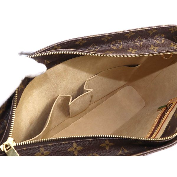 90175237 07 Louis Vuitton Monogram Luco Tote Bag Brown Gold Metal