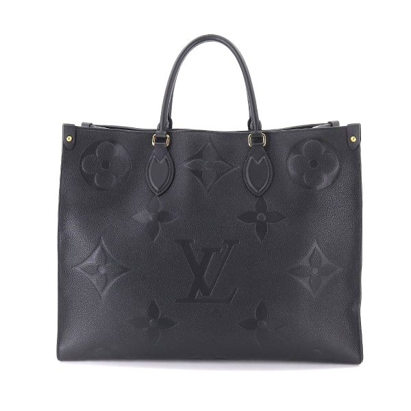 90175249 02 Louis Vuitton Monogram Implant Onthego GM 2Way Tote Bag Noir