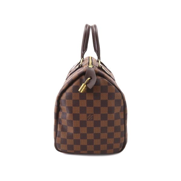 90175274 03 Louis Vuitton Damier Speedy 30 Hand Bag Ebene Brown