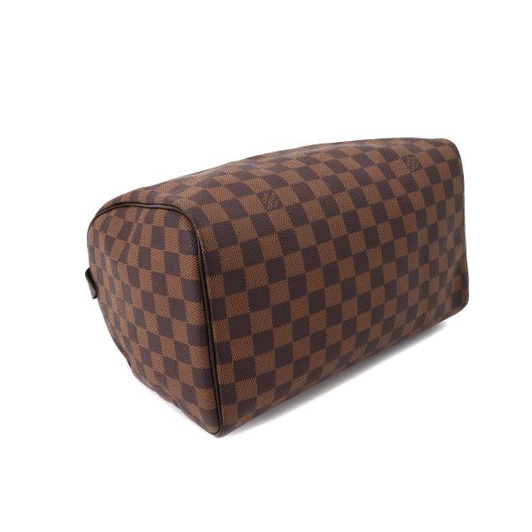 90175274 04 Louis Vuitton Damier Speedy 30 Hand Bag Ebene Brown