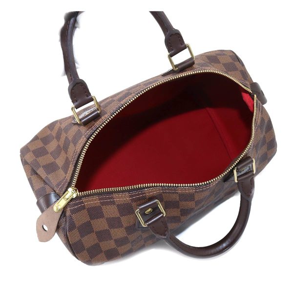 90175274 06 Louis Vuitton Damier Speedy 30 Hand Bag Ebene Brown