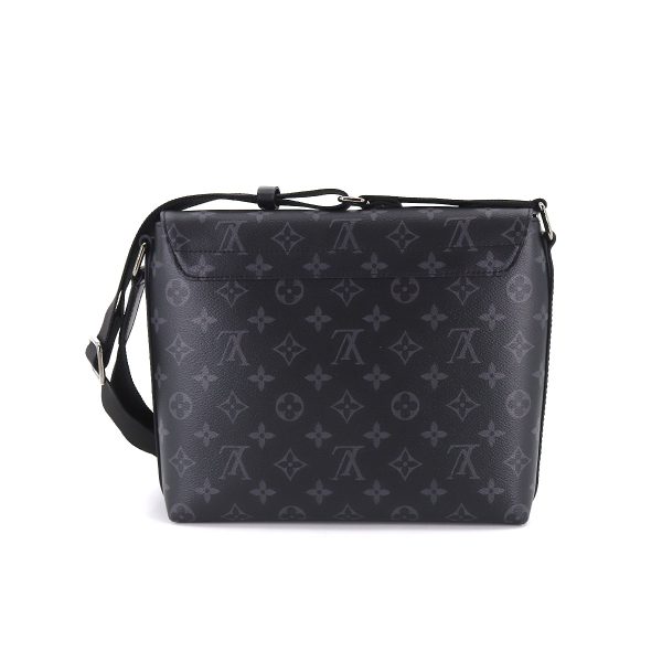 90176009 02 Louis Vuitton Monogram Eclipse District PM NV2 Shoulder Bag Black