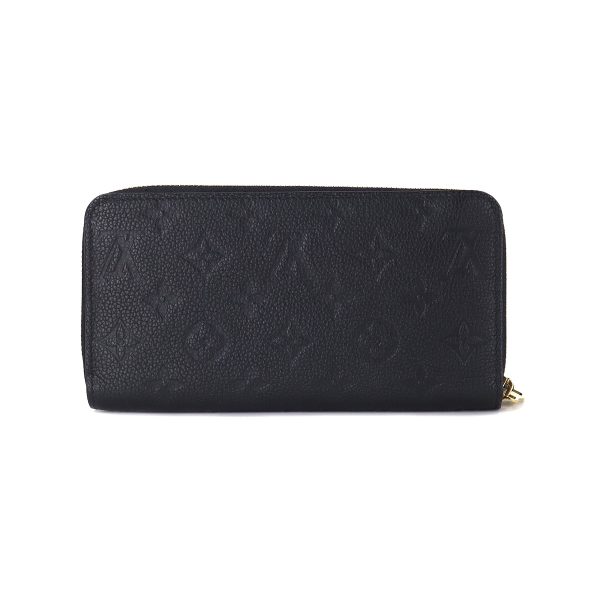 90176041 02 Louis Vuitton Monogram Implant Zippy Wallet Long Leather Noir