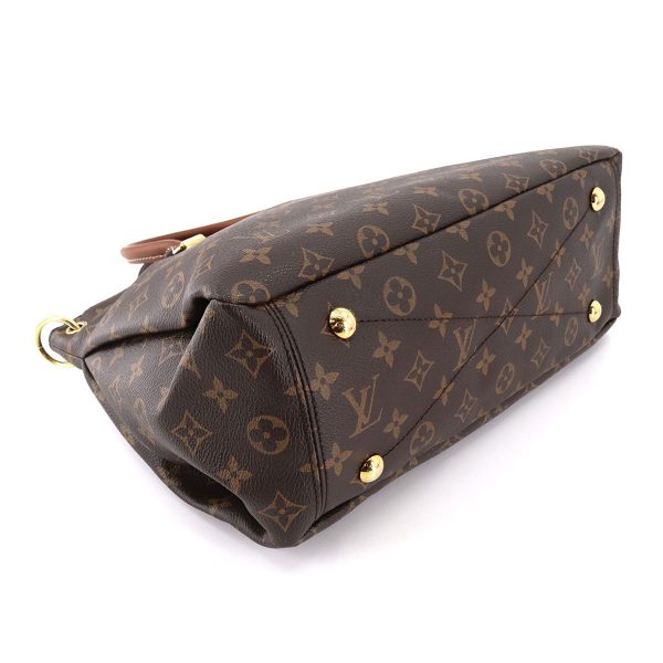 90176186 04 Louis Vuitton Monogram Pallas 2Way Hand Shoulder Bag Leather