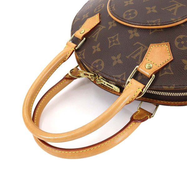 90176274 05 Louis Vuitton Monogram Ellipse PM Hand Bag Brown Gold Hardware