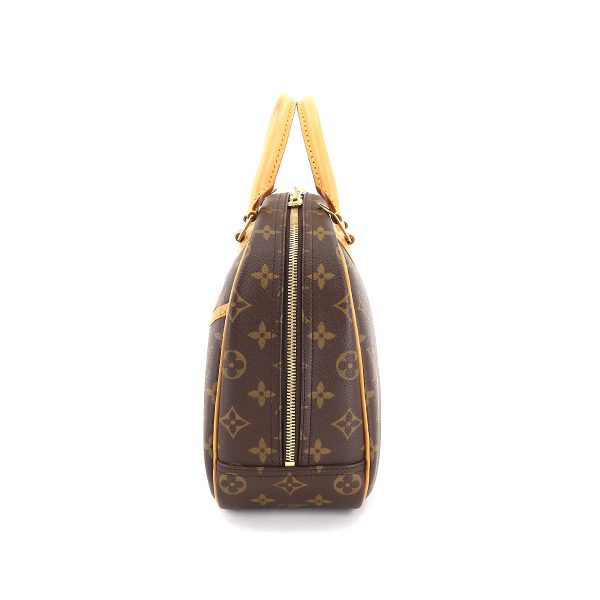 90176278 03 Louis Vuitton Monogram Trouville Hand Bag Brown Gold Hardware