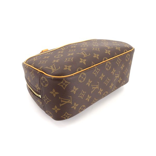 90176278 04 Louis Vuitton Monogram Trouville Hand Bag Brown Gold Hardware