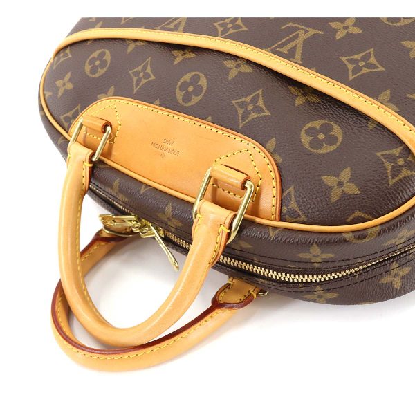 90176278 05 Louis Vuitton Monogram Trouville Hand Bag Brown Gold Hardware