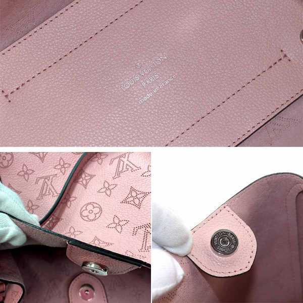 90176693 07 Louis Vuitton Mahina Hina PM Magnolia Shoulder Bag Pink