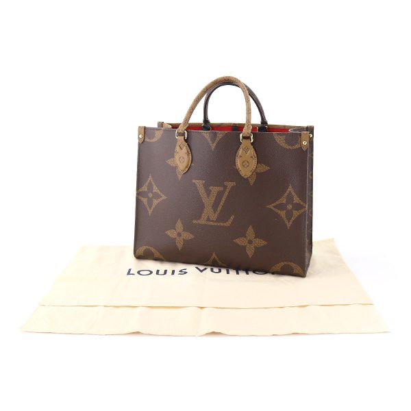 90176710 09 Louis Vuitton Giant Monogram On The Go MM 2Way Tote Shoulder Bag