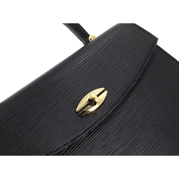 90176778 08 Louis Vuitton Epi Malesherbes Hand Bag Leather Noir Black