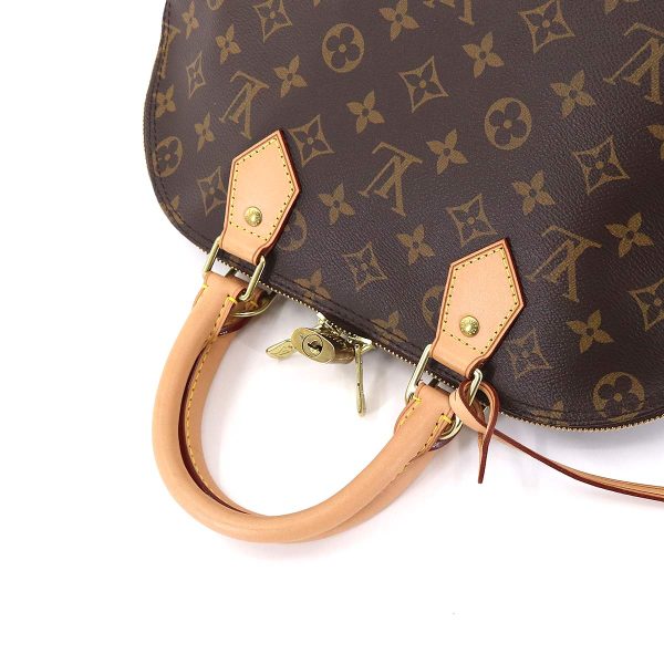 90176794 05 Louis Vuitton Monogram Alma PM Hand Bag Brown Gold Hardware